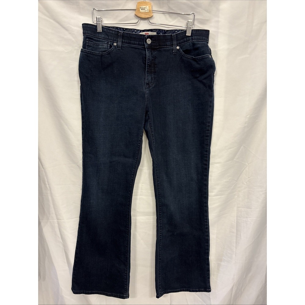 Levi's 525 Women's Perfect Waist Bootcut Stretch Jeans Dark Blue Size 16M